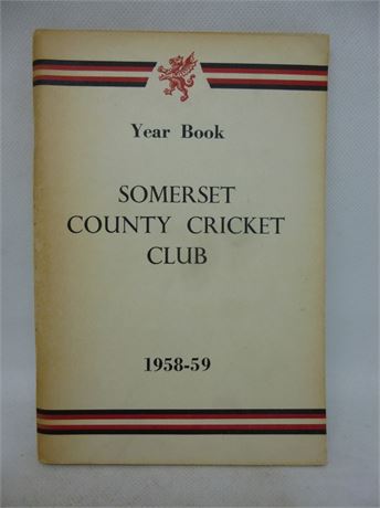 SOMERSET CCC YEAR BOOK 1959. VERY GOOD PLUS