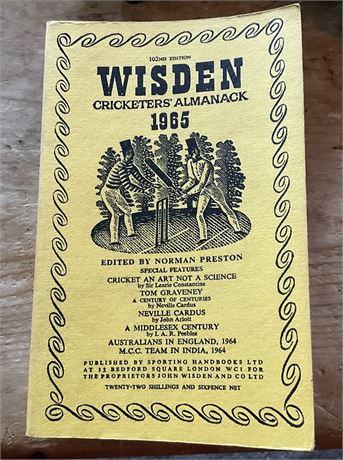 1965 Wisden Softback, Very Good