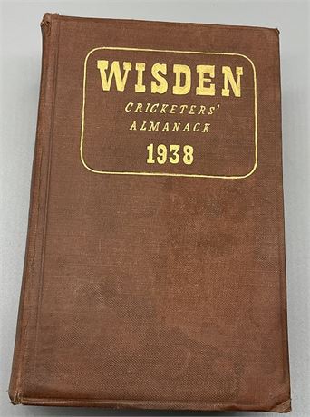 1938 Wisden - Original Hardback