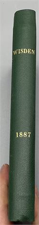 1887 Wisden - Rebound to Title Page - From Robin Marlar