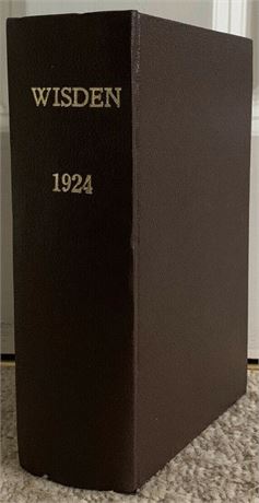 1924 Wisden Almanack Rebound With Covers