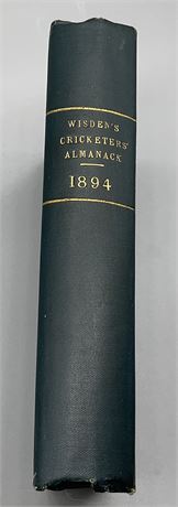 1894 Wisden - Rebound with Covers.