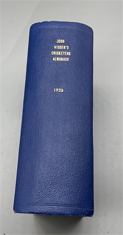 1929 Wisden Rebind without Covers
