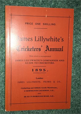 Lillywhite Annual for 1895 - Facsimile