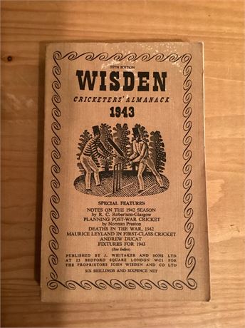 1943 linen cloth Wisden