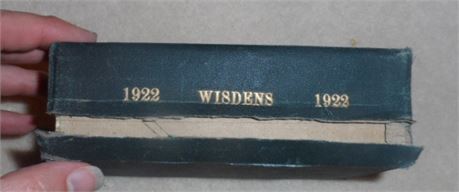 1922 Wisden Rebind - Perfect for Strategy1 Collectors.