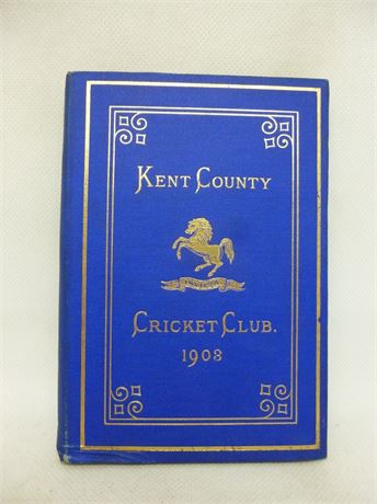 KENT CCC BLUE BOOK 1903. FINE CONDITION.COWDREY COLLECTION