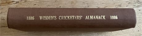 1886 Wisden Rebind with Rear Cov - Perfect for Strategy1.