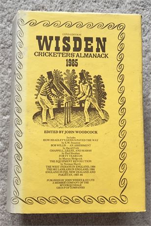 1985 Wisden - Hardback & Dust Jacket.