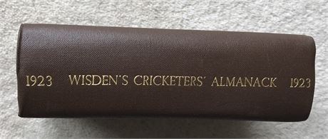 1923 Wisden Rebind with Rear Cover - Strategy 1