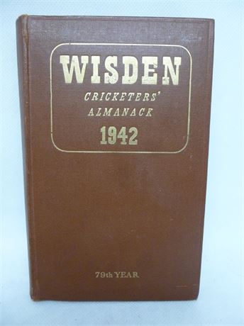 1942 Wisden Publisher's Hardback.NEAR FINE condition
