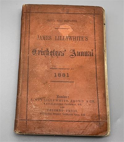 Lillywhite Annual for 1881