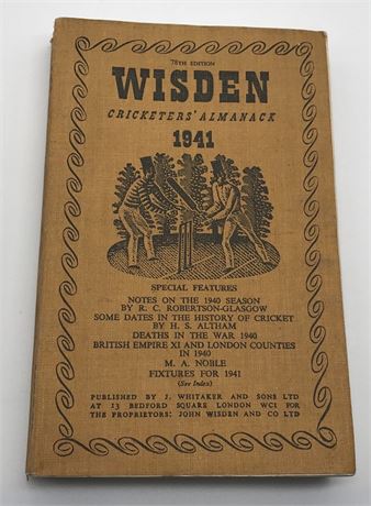 1941 Linen Cloth Wisden